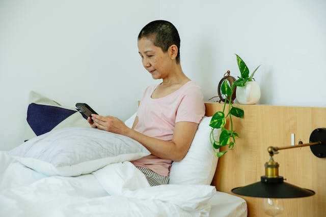 Asian Female in a Hotel Room